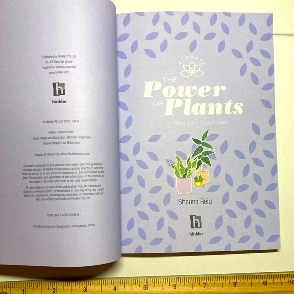 The Power of Plants by Shauna Reid “Plant Care is Self Care” NEW condition - Picture 4 of 5